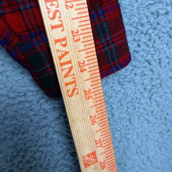 Vintage Pendleton Red Plaid Wool Flannel Shirt Men’s Large USA Made - Picture 2 of 8